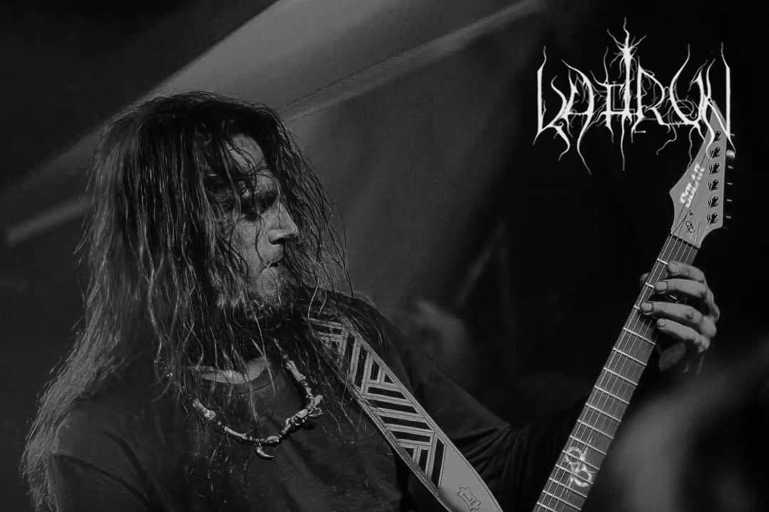 KAFIRUN band, guitarist songwriter Hanephi performing with his Solar V guitar. Kafirun band on tour July 2024. Live performance.