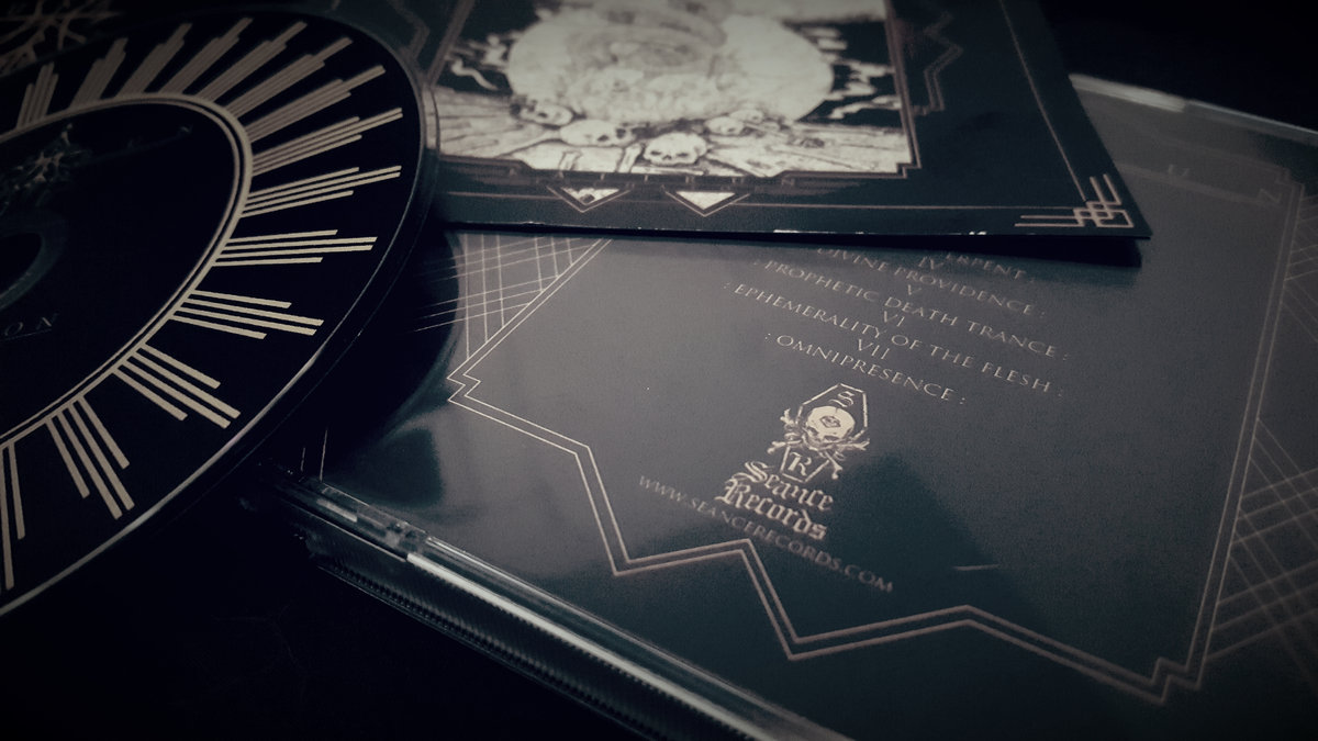 KAFIRUN band - Eschaton album jewel case with booklet, tray card, and CD. Version 2